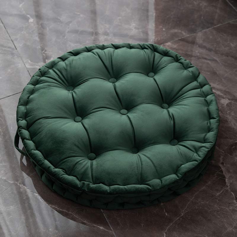 Solid Color Circle Shape Seat Cushion